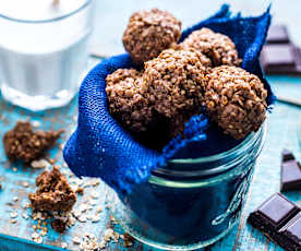 Energy balls aux flocons d'avoine et chocolat