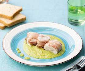 Involtini di pollo al Varoma con pesto freddo di zucchine