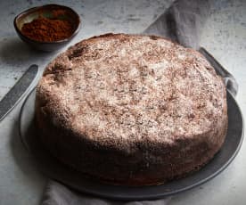 Torta morbida cioccolato fondente e pere 