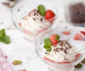 Crema al cioccolato e fragole