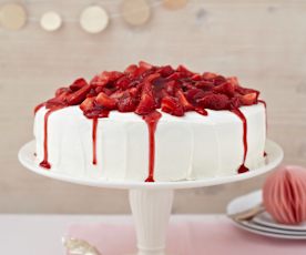 Erdbeer-Pfirsich-Torte