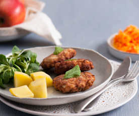 Kotlety mielone z jabłkiem i szałwią