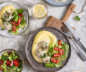 Skandynawskie klopsiki z purée ziemniaczanym