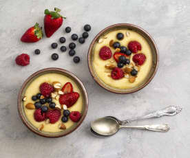 Berry and polenta porridge