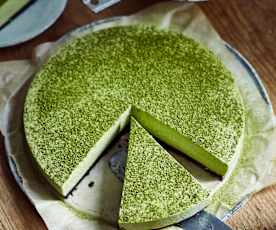Matcha-Mousse-Kuchen
