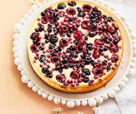 Käsekuchen mit Beeren