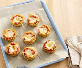 „Brioșe” din spaghetti