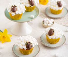 Wielkanocne babeczki „owieczki”