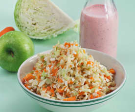 Coleslaw con salsa de rabanitos