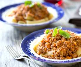 Bolognaise sauce for two