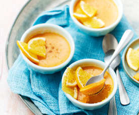 Flans sucrés de patate douce et épices douces