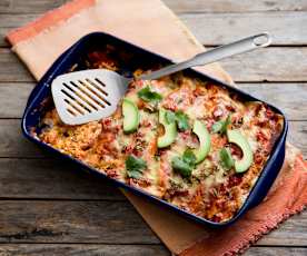 Sour cream and chicken enchiladas