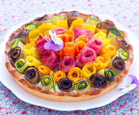 Tarte aux légumes et jambon