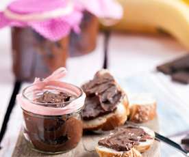 Krem czekoladowy z bananami