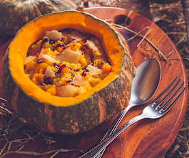 Risotto alla zucca e balsamico