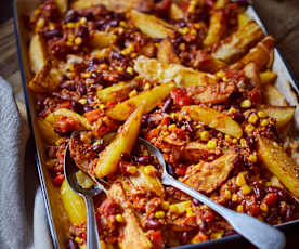 Grünkern-Chili-Cheese-Kartoffeln