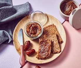 Dattelmus als Brotaufstrich