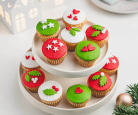 Weihnachtliche Mini-Cupcakes