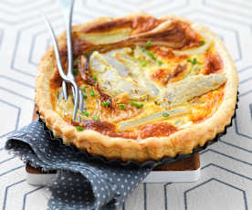 Quiche oignon-artichaut