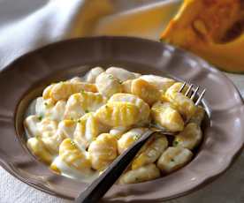 Dýňové noky s Taleggio omáčkou