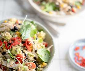 Tex-Mex kylling og quinoa-salat