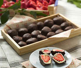 Bombones de fresa