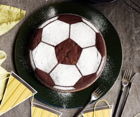 Fußball-Schokokuchen