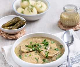 Bitki wieprzowe w sosie własnym (z osłoną noża miksującego)