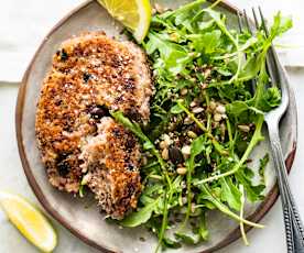 Steaks de quinoa aux haricots rouges