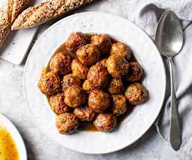 Tonijnballetjes in Saffraansaus