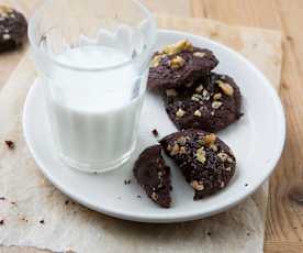 Cookies de avena, plátano y cacao