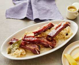 Rahmsauerkraut mit Kasseler Rippchen