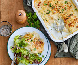 Gratin de céleri-rave, béchamel au comté