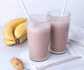 High protein peanut banana shake