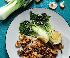 Pak choi s houbami