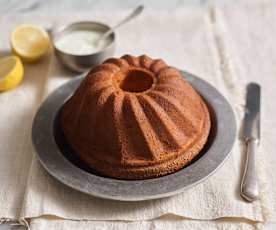 Bolo de iogurte e limão