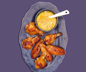 Chickenwings mit Erdnuss-Sauce