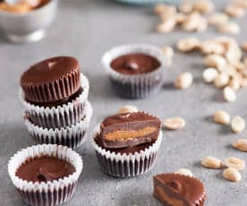 Cupcakes au chocolat et au beurre de cacahuètes