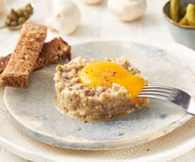 Tartar de champiñones