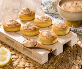 Vol-au-vent integrali con mousse di tonno e ricotta