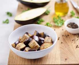 Sautéing 14 oz Eggplant