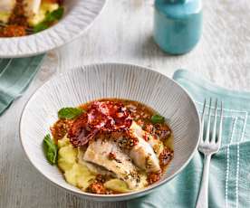 Rotbarsch mit Roter Mojo