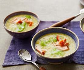 Apfel-Porree-Cremesuppe