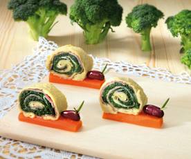 Stuffed veggie snails