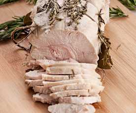 Pechuga de pavo con hierbas a la sal