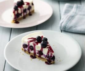 Blueberry and Mascarpone Cheesecake
