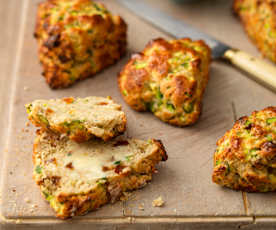 Courgette and Dried Fruit Scones