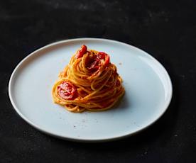 Pasta al pomodoro e peperoni