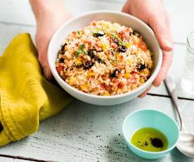 Riz aux poivrons et au chorizo