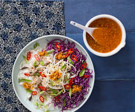 Zuppa di noodles vietnamita (Bun bo hue)